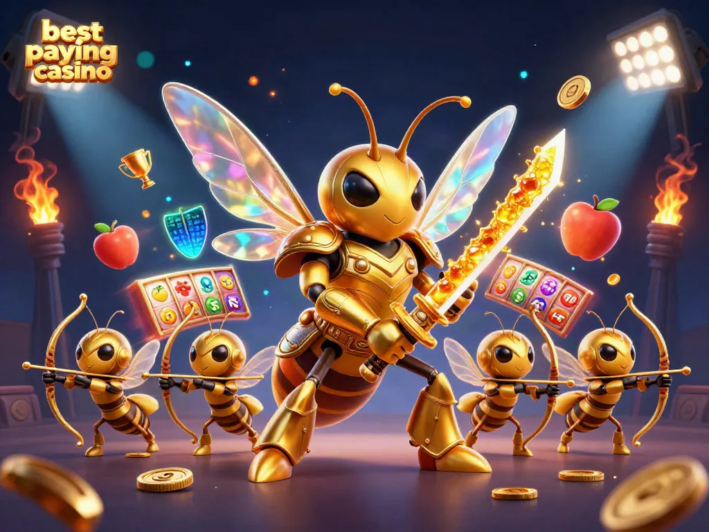 Engage with the best paying online casino surrounded by dynamic fruit symbols and jackpot elements.