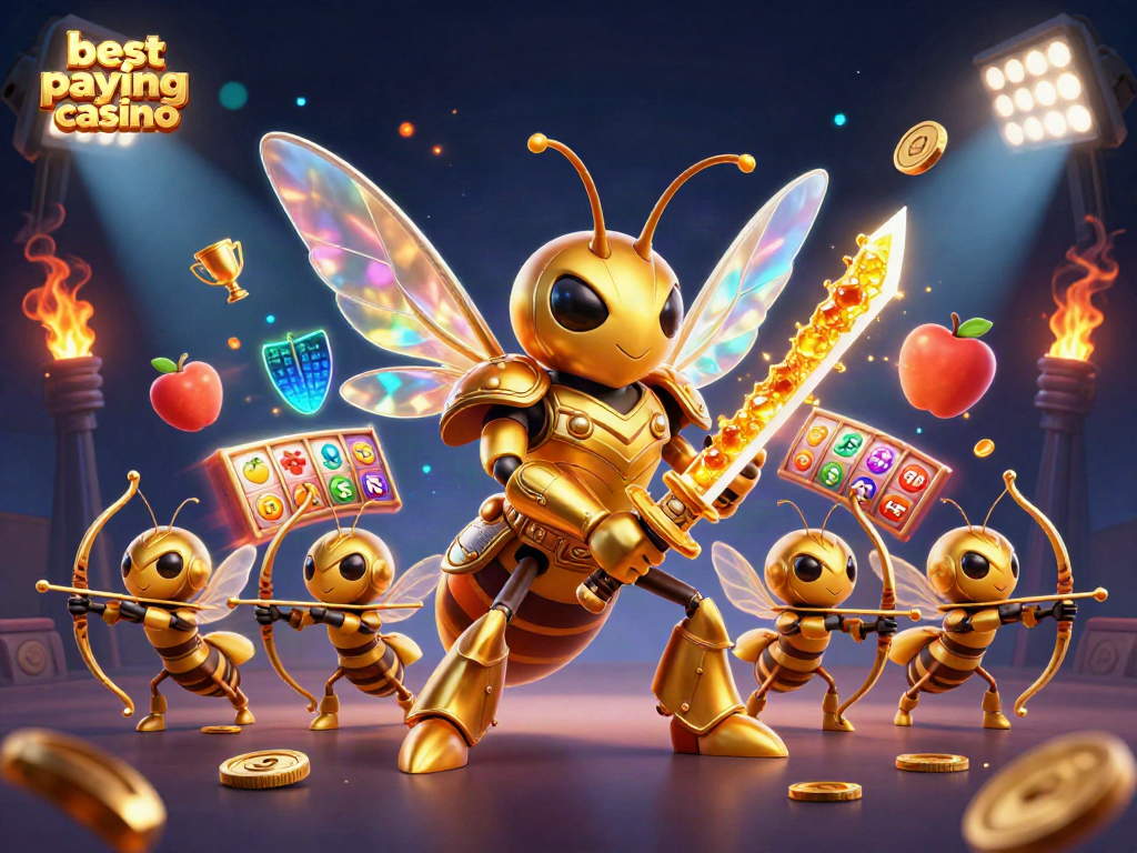 Engage with the best paying online casino surrounded by dynamic fruit symbols and jackpot elements.