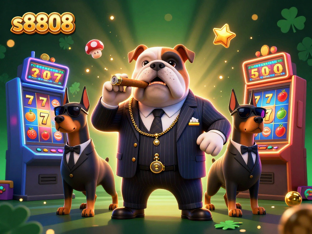 Experience thrilling slots at s8808 with engaging characters amidst vibrant 3D gaming elements.