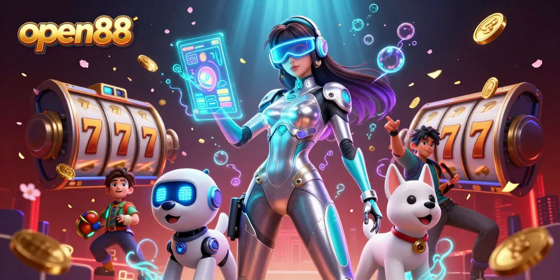 Experience the excitement of open88 with engaging slot reels and a vibrant casino atmosphere.