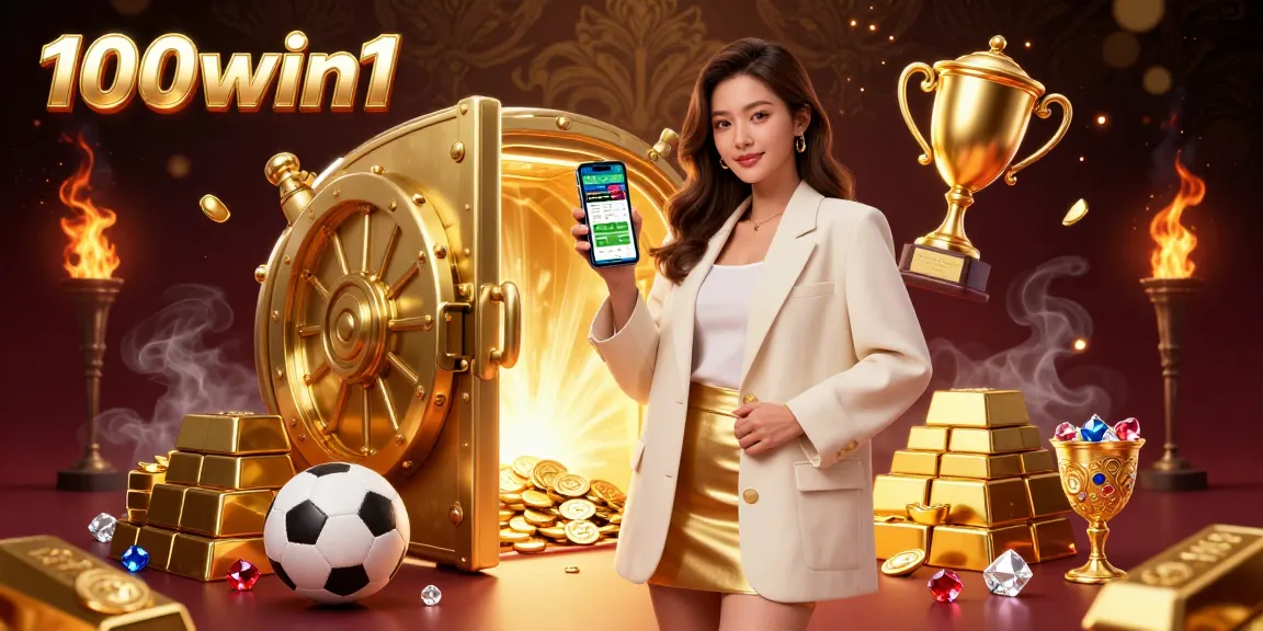 Win big with 100win1 while enjoying sports betting in a vibrant casino setting filled with treasures.