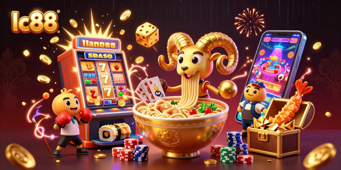 Experience the excitement at lc88 with a lively 3D casino scene featuring animated characters and vibrant gaming elements.