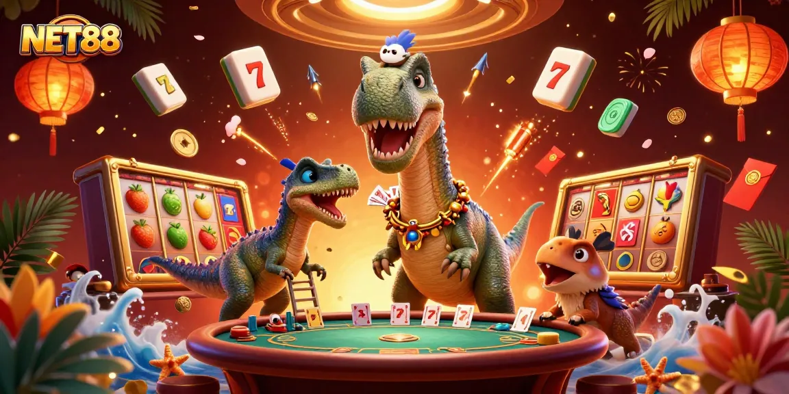 Engage with NET88 and enjoy a vibrant casino experience with 3D characters and elements.