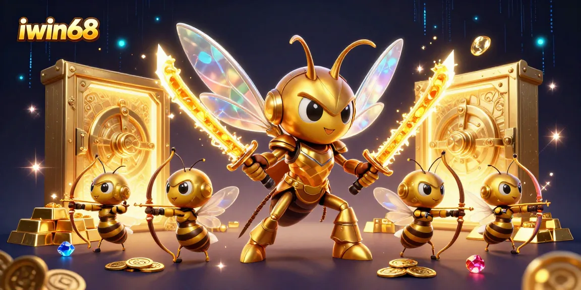 Join the excitement at iwin68 with vibrant casino themes and rich rewards in this captivating illustration.
