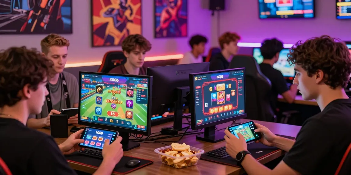 KO66 online gaming experience showcasing users engaging with mobile app in an energetic gaming atmosphere.