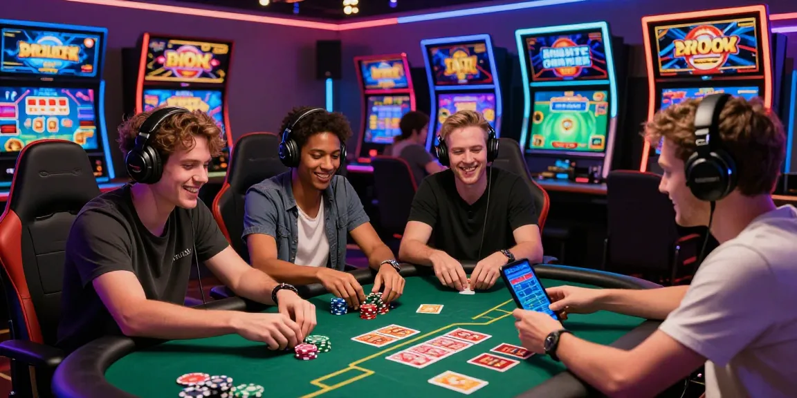 LUCK8 online gaming atmosphere with diverse players enjoying interactive casino games and vibrant promotions.