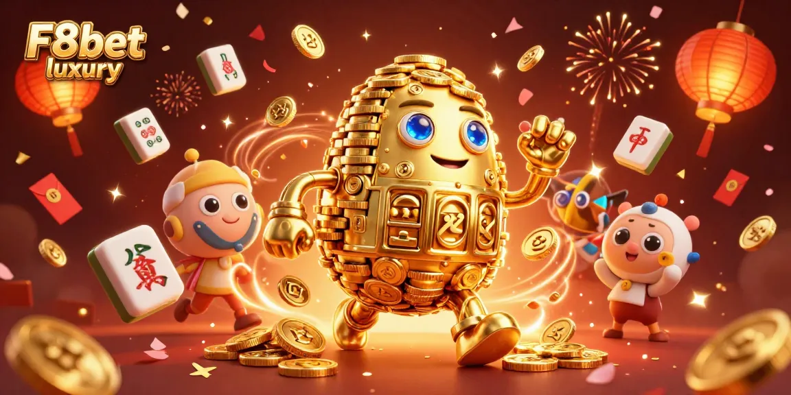 Experience dynamic gaming at F8bet luxury with enchanting golden elements and festive casino action.