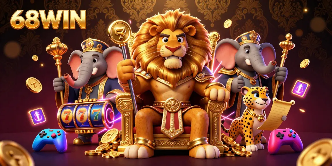 Experience thrilling gameplay at 68WIN with a vibrant casino adventure featuring dynamic slot elements and engaging characters.