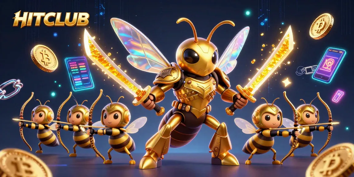 Engage with HITCLUB's dynamic betting scenes featuring golden warriors and crypto elements for maximized winnings.