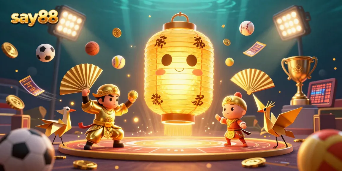 Experience the excitement of say88 in a dynamic casino scene with vibrant characters and action.