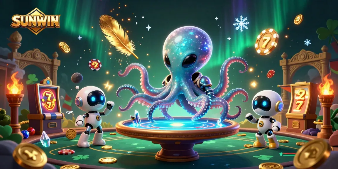 Experience thrilling gameplay with SUNWIN's vibrant alien octopus and engaging slot machines.