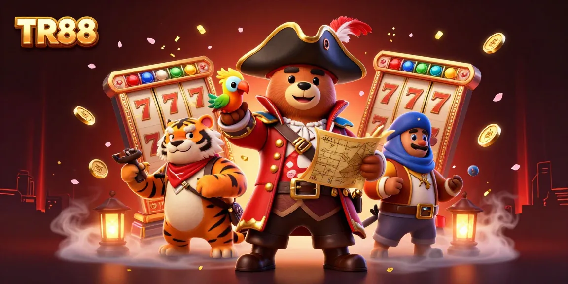 Spin the reels and win big at TR88 with our exciting 3D casino experience featuring vibrant characters and games.