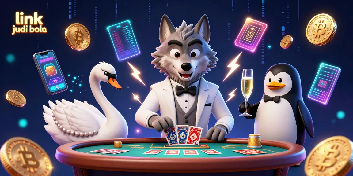 Bet on link judi bola with dynamic fun in this vibrant, colorful 3D casino scene.